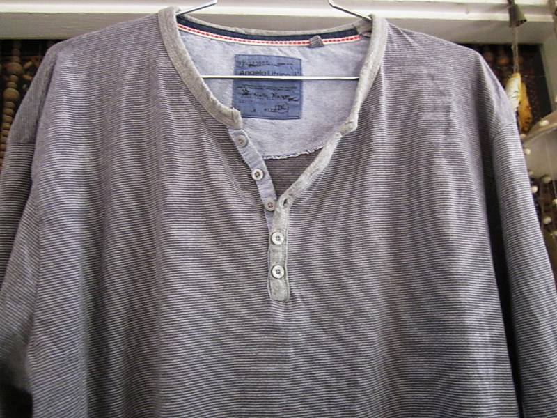 Zart Gestreiftes Langarm-Pullover-Oberteil Für Herren in Hell- Und Dunkelgrau - Größe 2xl von netanela98