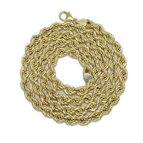 Never Say Never Schlangenkette aus 18-karätigem Gelbgold für Damen oder Herren – 7,0 mm breit, 60 cm lang und 21,00 g reines Gold. von never say never
