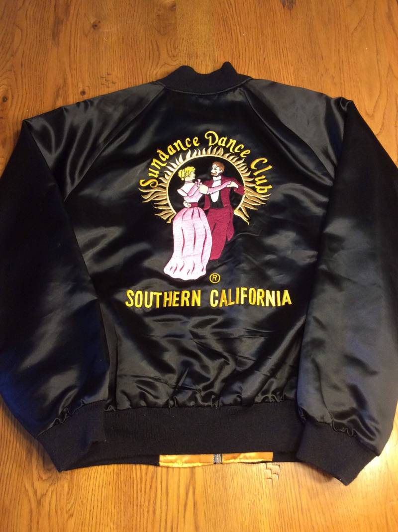 Jahrgang Sundace Dance Club Südkalifornien Bestickt Bomber Jacke von neverlandvintageco