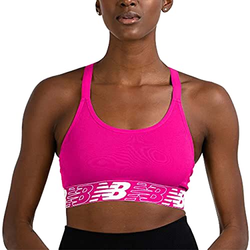New Balance Women's Racerback Seamless Mid Impact Sport Bra with Adjustable Straps and Removable Pads von New Balance