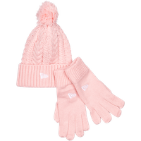 New Era Kids Beanie Set Unisex Winter Mützen - Rosa - Größe One Size - Wolle von new era