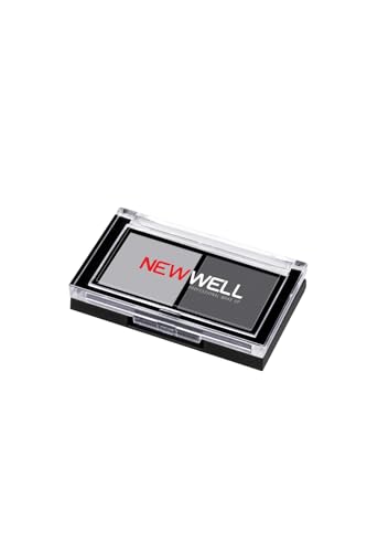 NEW WELL Lidschatten 2er Porzellan Make Up, Feuchtigkeitsspendend, Tierversuchsfrei & Wasserfest (01) von new well