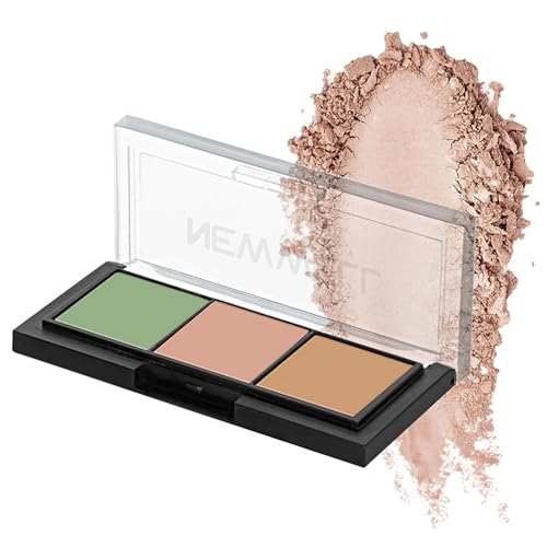 NEWWELL Makeup Camouflage mit Concealer in 3 Farbtönen für eine makellose Haut I Diese Palette bietet eine hohe Deckkraft und passt sich Hautton an – für ein natürliches Finish von new well