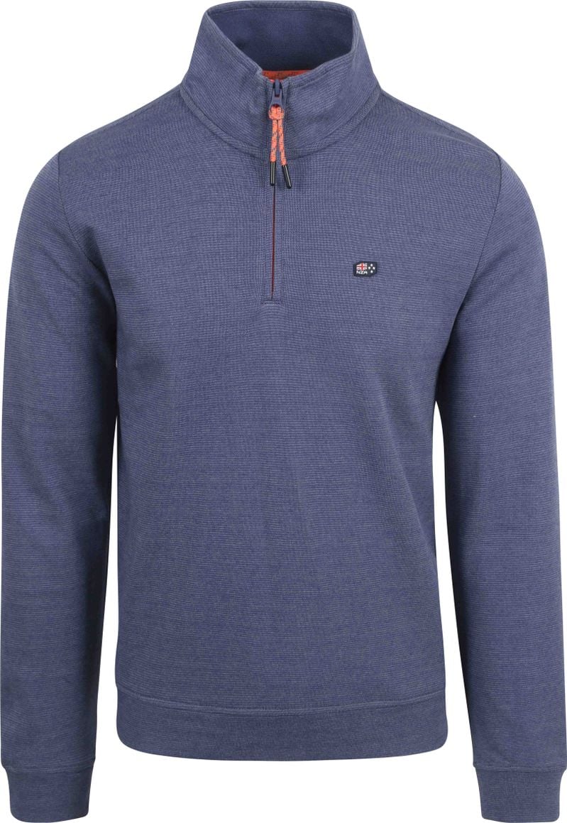 NZA Half Zip Pullover Mirror Tarn Navy - Größe L von new zealand auckland