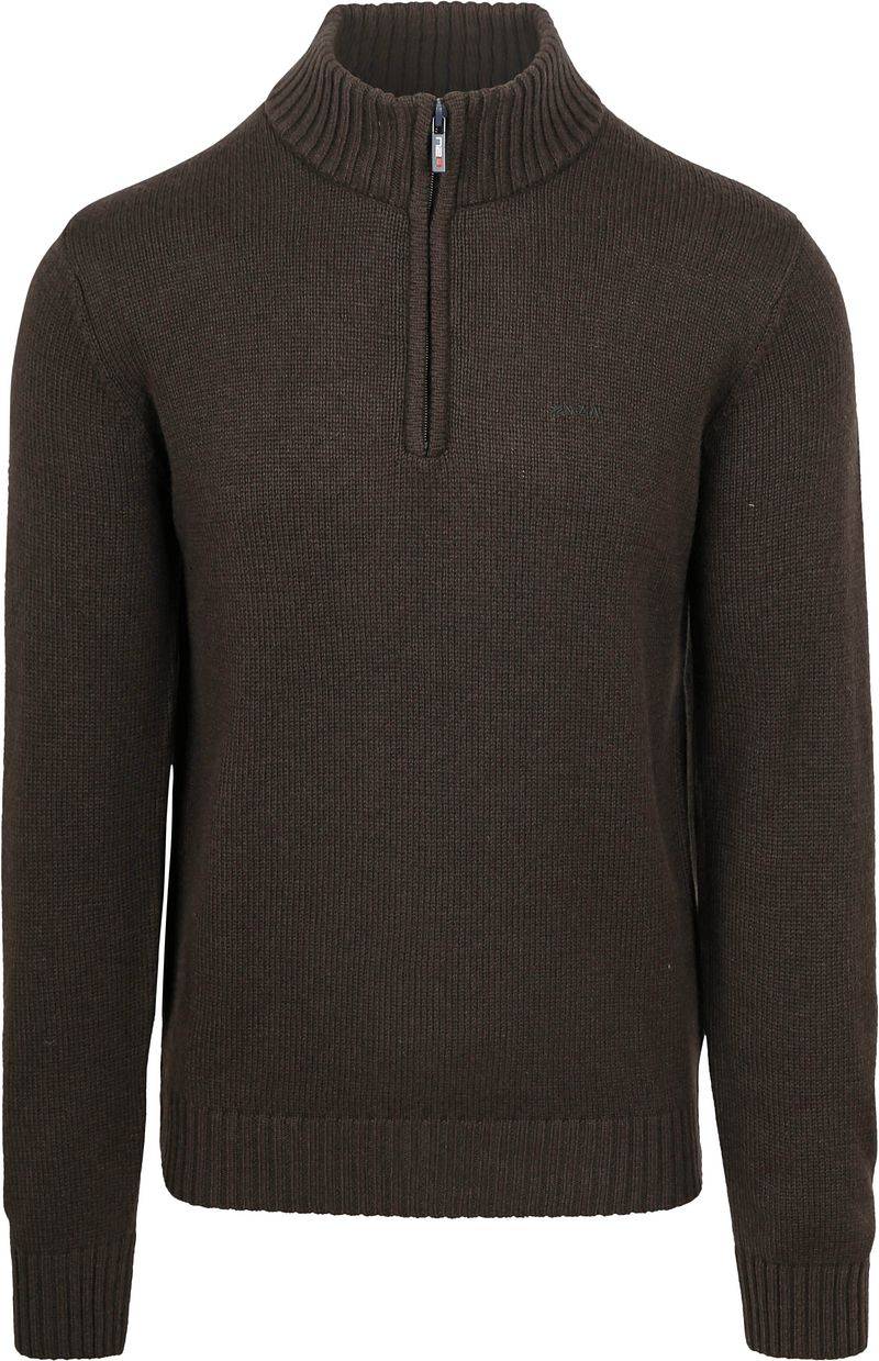 NZA Half Zip Pullover Wool Mix Adan Dunkelbraun - Größe XXL von new zealand auckland