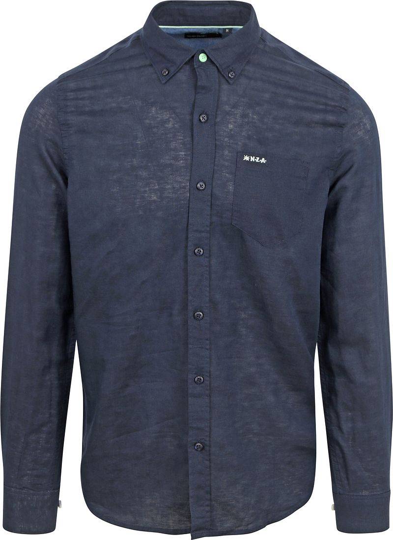 NZA Hemd Okarito Leinen Navy - Größe XXL von new zealand auckland