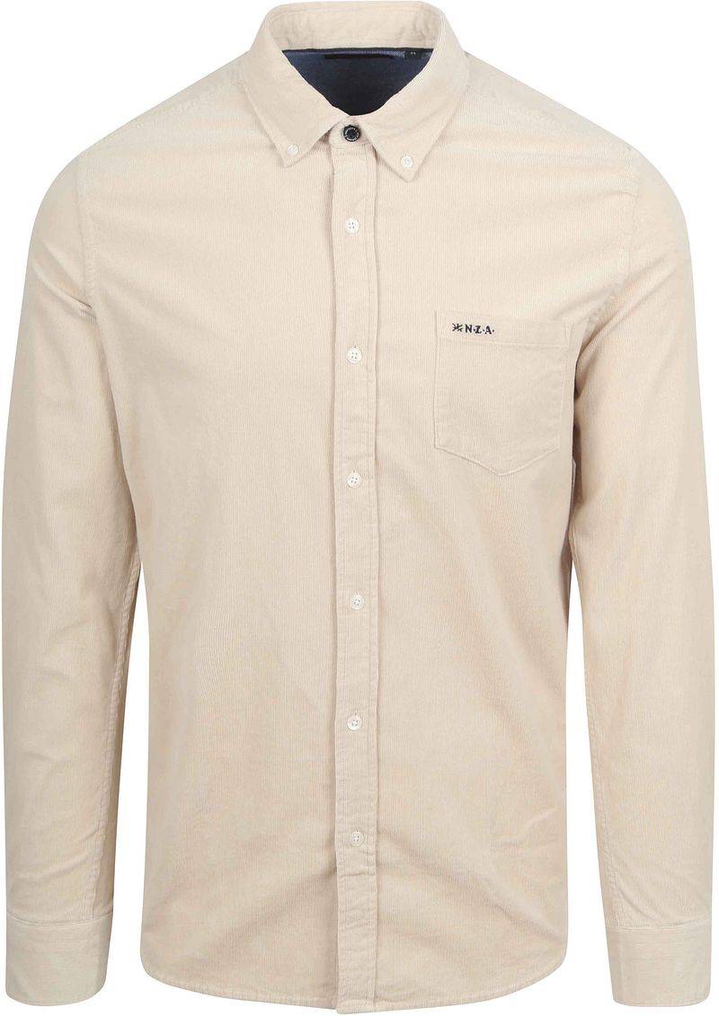 NZA Hemd Omar Fine Corduroy Ecru - Größe 3XL von new zealand auckland
