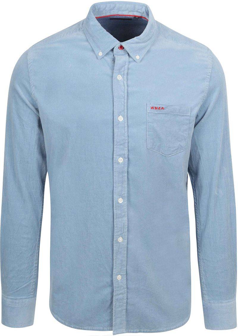 NZA Hemd Omar Fine Corduroy Hellblau - Größe 3XL von new zealand auckland