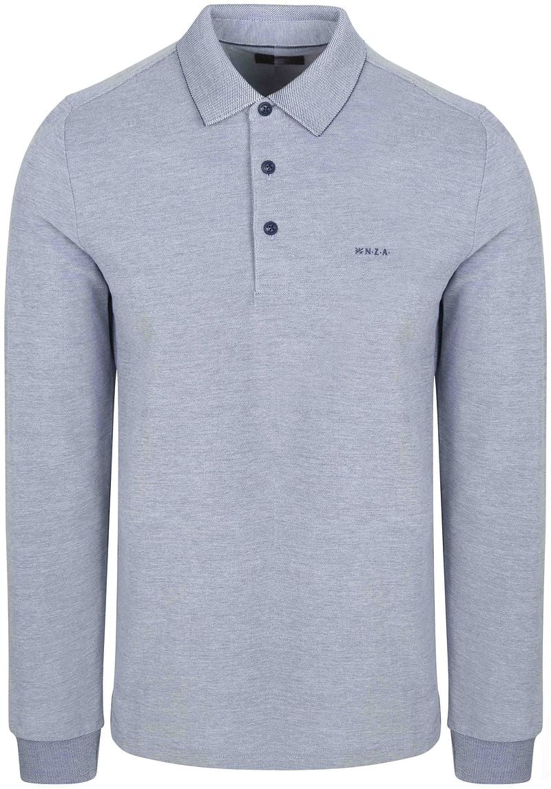 NZA Longsleeve Polo Hamton Piqué Blau - Größe XXL von new zealand auckland