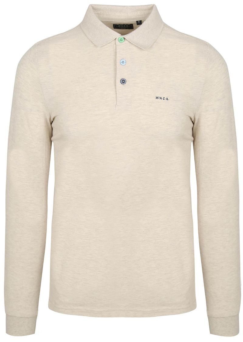 NZA Longsleeve Polo Marshall Light Cream - Größe XXL von new zealand auckland