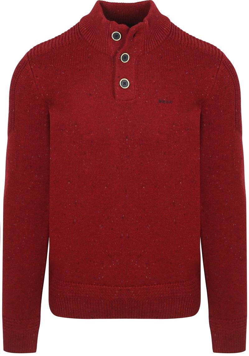NZA Pullover Mocker Conor Melange Cherry Red - Größe 3XL von new zealand auckland