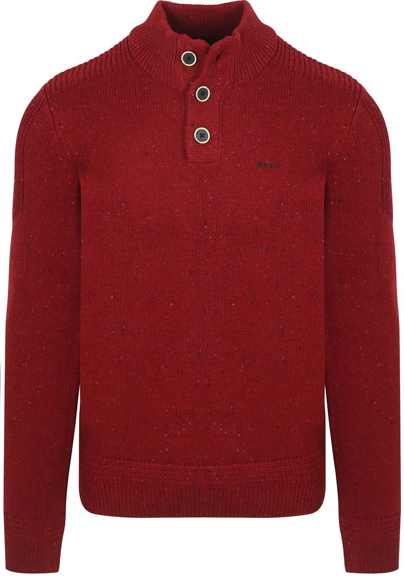 NZA Pullover Mocker Conor Melange Cherry Red - Größe XXL von new zealand auckland