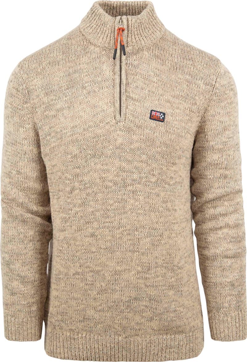 NZA Halfzip Pullover Thames Beige - Größe XXL von new zealand auckland