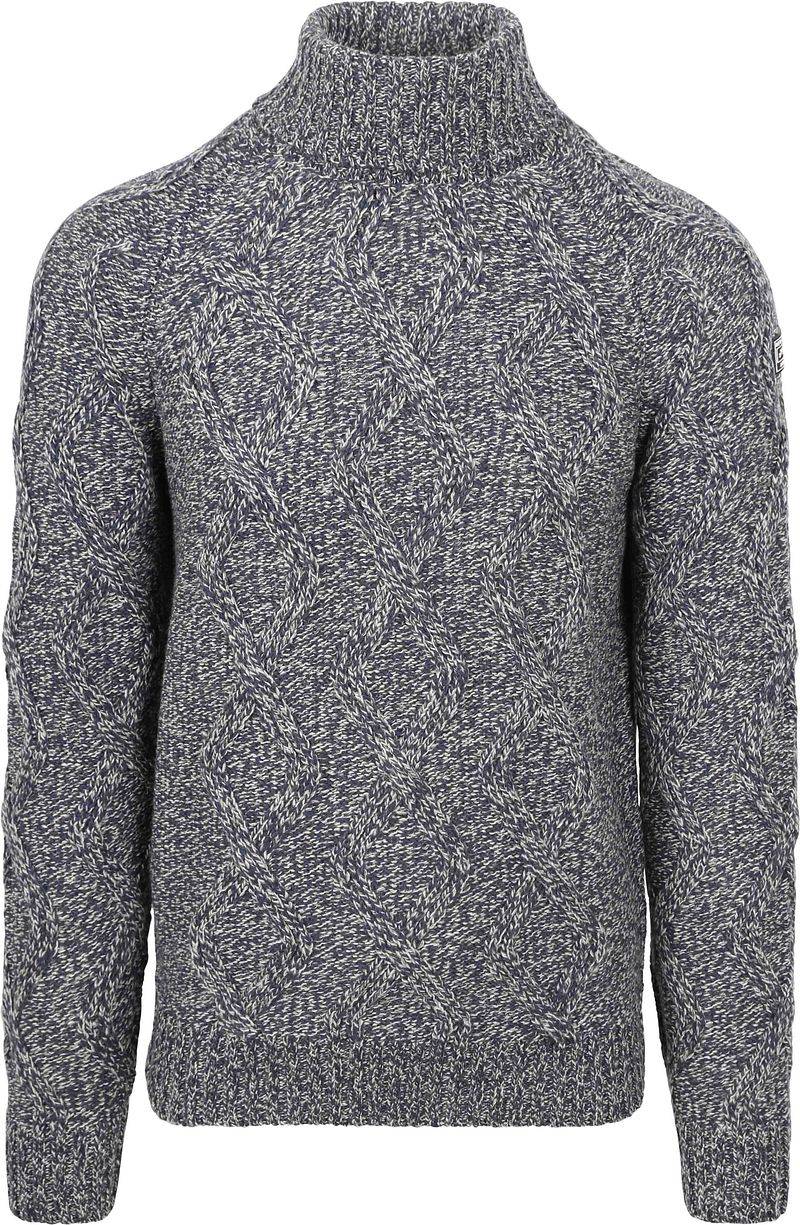 NZA Rollkragenpullover Eli Cable Melange Navy - Größe XXL von new zealand auckland