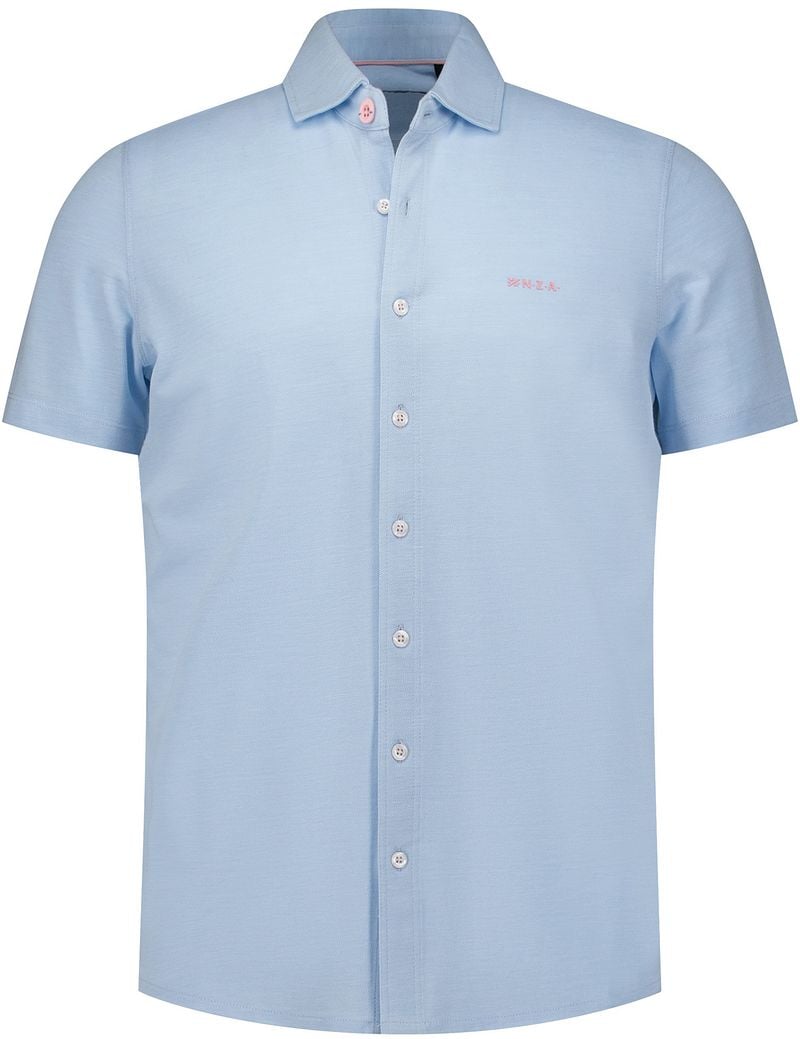 NZA Shirt Short Sleeve Patrick Pastel Blue - Größe L von new zealand auckland