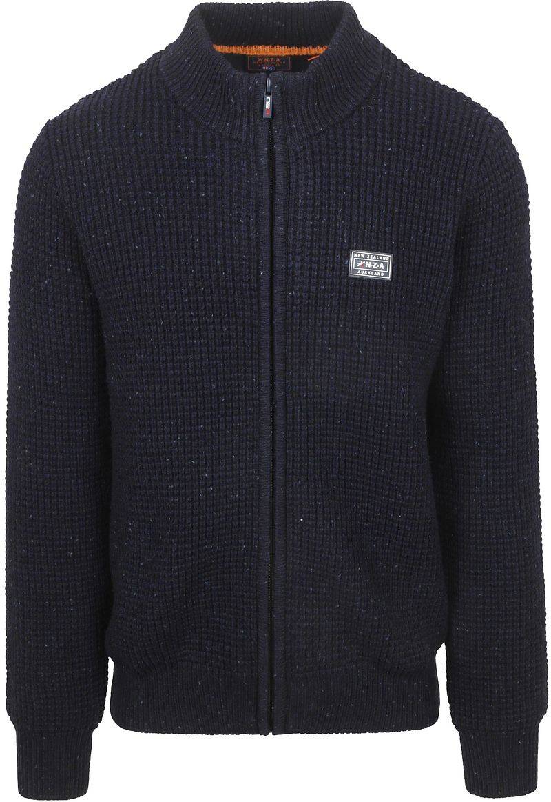 NZA Strickjacke Wool Mix Dominick Navy - Größe XXL von new zealand auckland