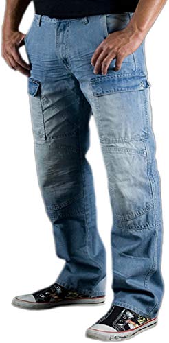 newfacelook Motorradhose Herren Motorrad Jeans mit Aramid verstärkt Schutzauskleidung von newfacelook