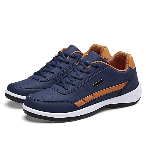 newrong Frühling Herren Schuhe Low-Top Boardschuhe Casual Sport Student Schuhe, blau, 45 EU von newrong