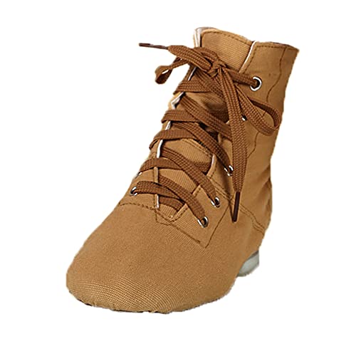 newrong Praxis Schuhe weiblich Ballett Schuhe Erwachsene Kinder weichen Boden Tanzschuhe Kamel 37 von newrong