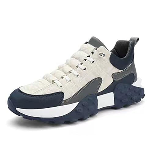 newrong Sneakers für Herren, bequem, Laufen, Low-Top, atmungsaktiv, dicke Sohle, Schwarz , 41 1/3 EU von newrong