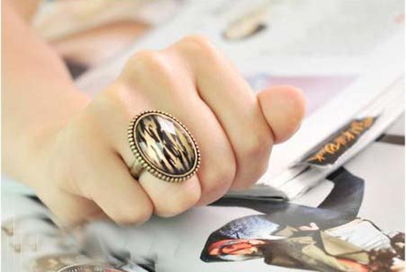 Leopard Retro Ring von newyorkcrafts