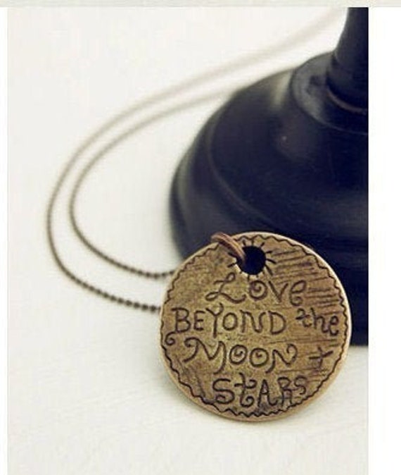 Liebe Zitat Halskette von newyorkcrafts