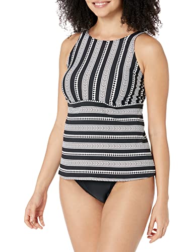 Next Damen Salutation Stripe Extend Tankini-Oberteil, schwarz, 85D von Next