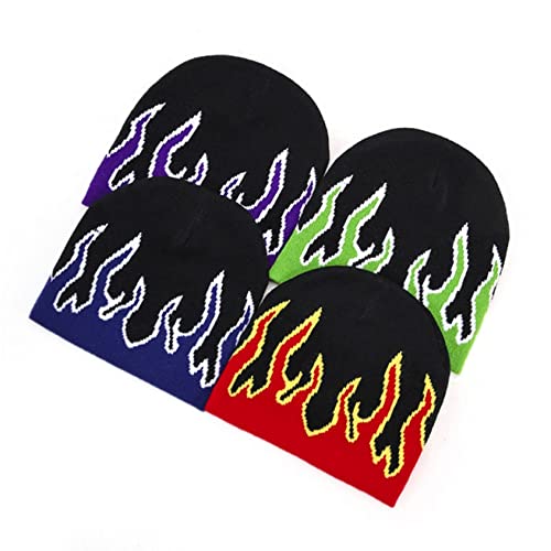 nezababy Flamme Strickmütze Wintermütze Damen Herren Mütze Beanie Haube gefüttert Strickmütze Damenmütze Bommelmütze von nezababy