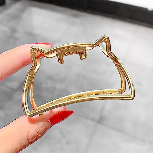 Frauen Haarspangen Elegant Gold Silber Hohl Geometrisch Metall Haargreifer Vintage Haarspange Stirnband Haarnadel Mode Haarschmuck 1St (Color : 23-3) von nezih