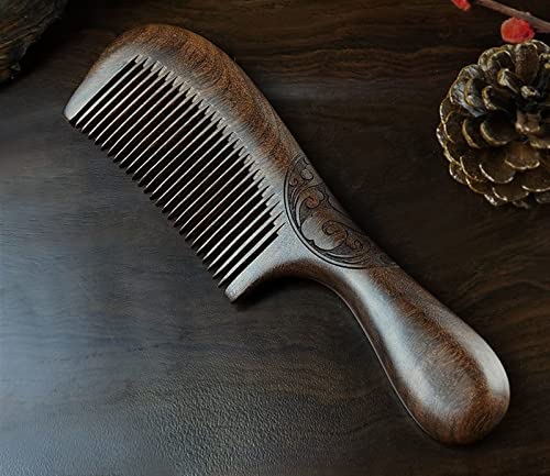 Männer und Frauen Haushalt Dense Tooth Comb Static Comb Long Hair Massage Ancient Pfirsichkamm 1St (Color : 20CM) von nezih