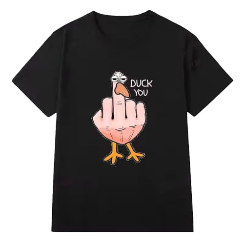 Duck You Muster T-Shirts Lustige Meme Kurzarm-Shirts Parodie Sommer Neues Oberteil von nicamaikoo-shop