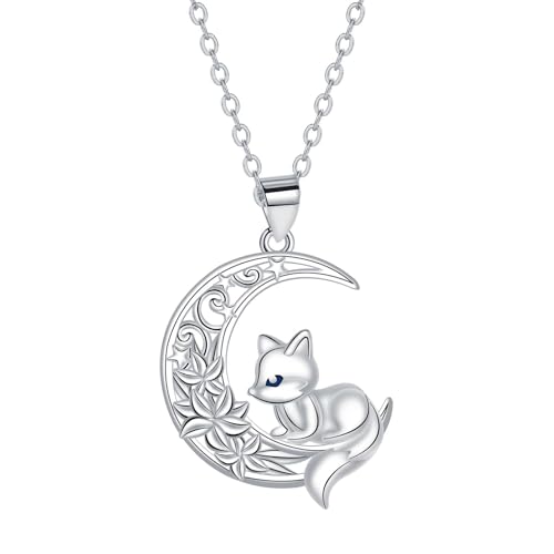 nicamaikoo-shop Mond & Fuchs Charmante Halskette Ein Symbol Für Europäische Eleganz Bff ketten Für 2 von nicamaikoo-shop