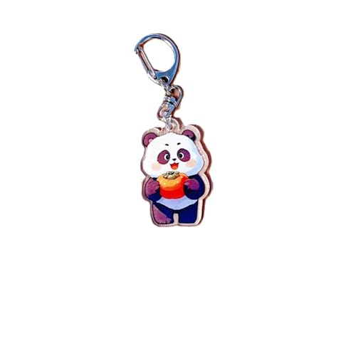 nicamaikoo-shop Niedliche Panda Acryl Schlüsselanhänger-Cartoon Tier Schlüsselanhänger für Tasche Dekoration von nicamaikoo-shop