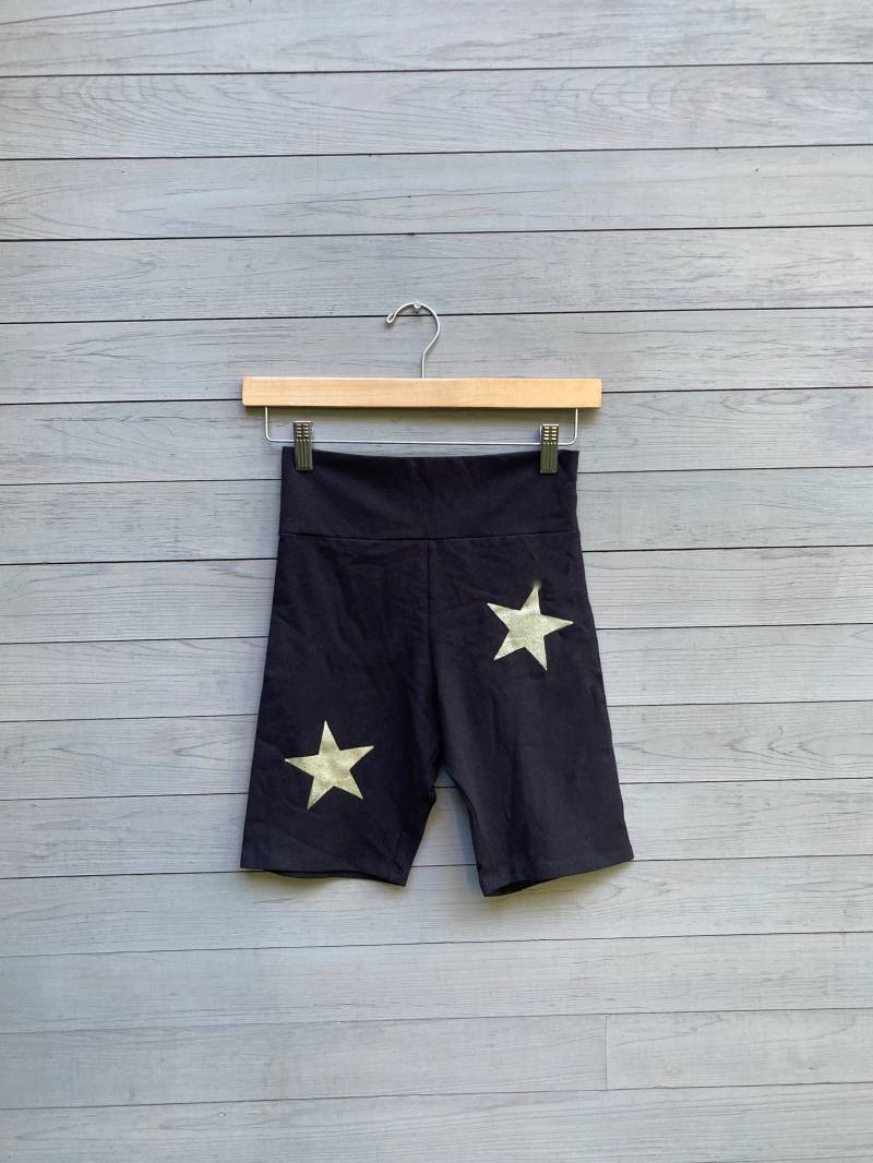 Bike Shorts Mit Sternen-Print Baumwolle Spandex Workout Gym von nicandthenewfie
