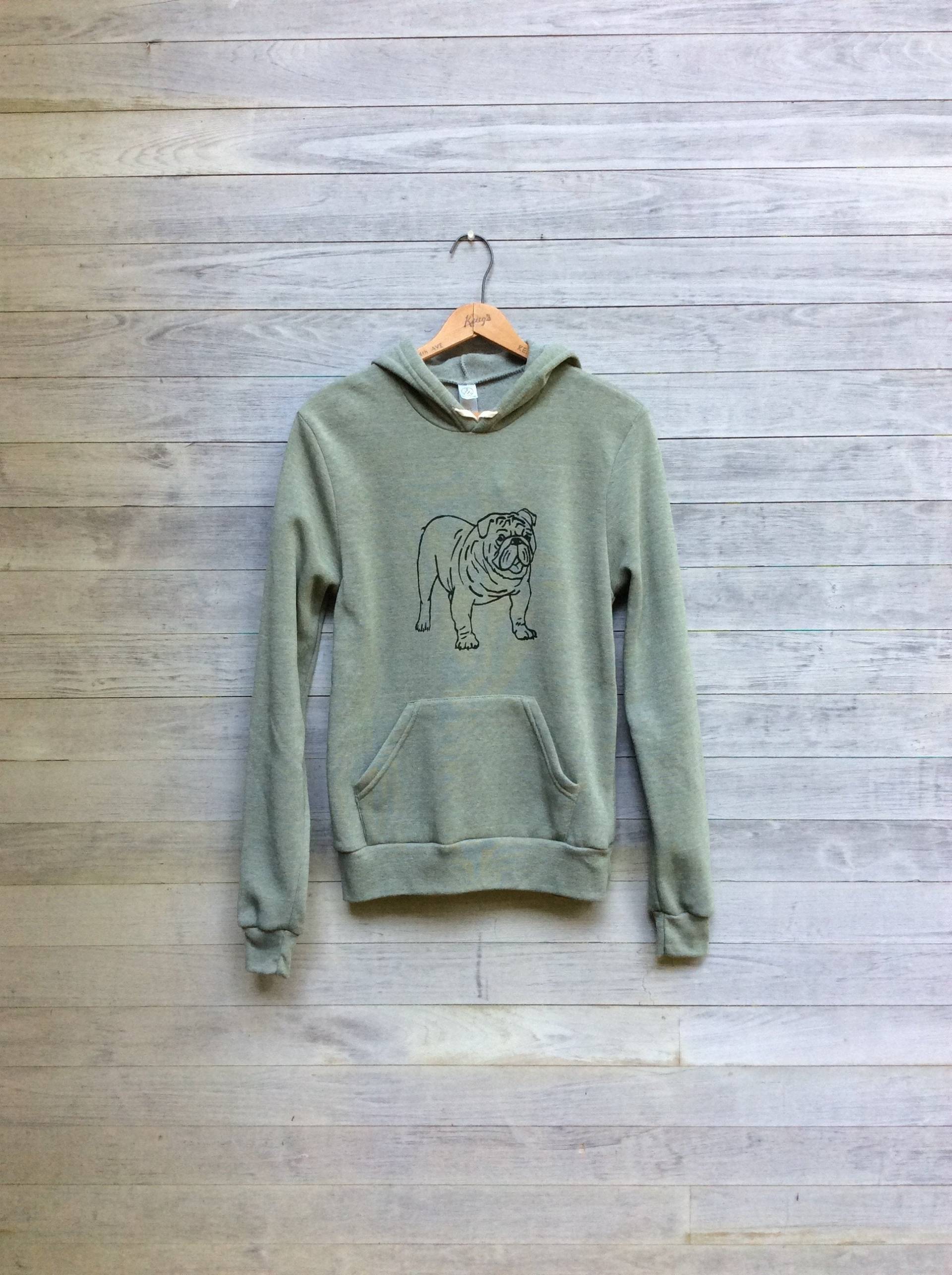 Bulldogge Hoodie Aus Kuscheligem Fleece, Fitnessstudio Für Hundeliebhaber von nicandthenewfie