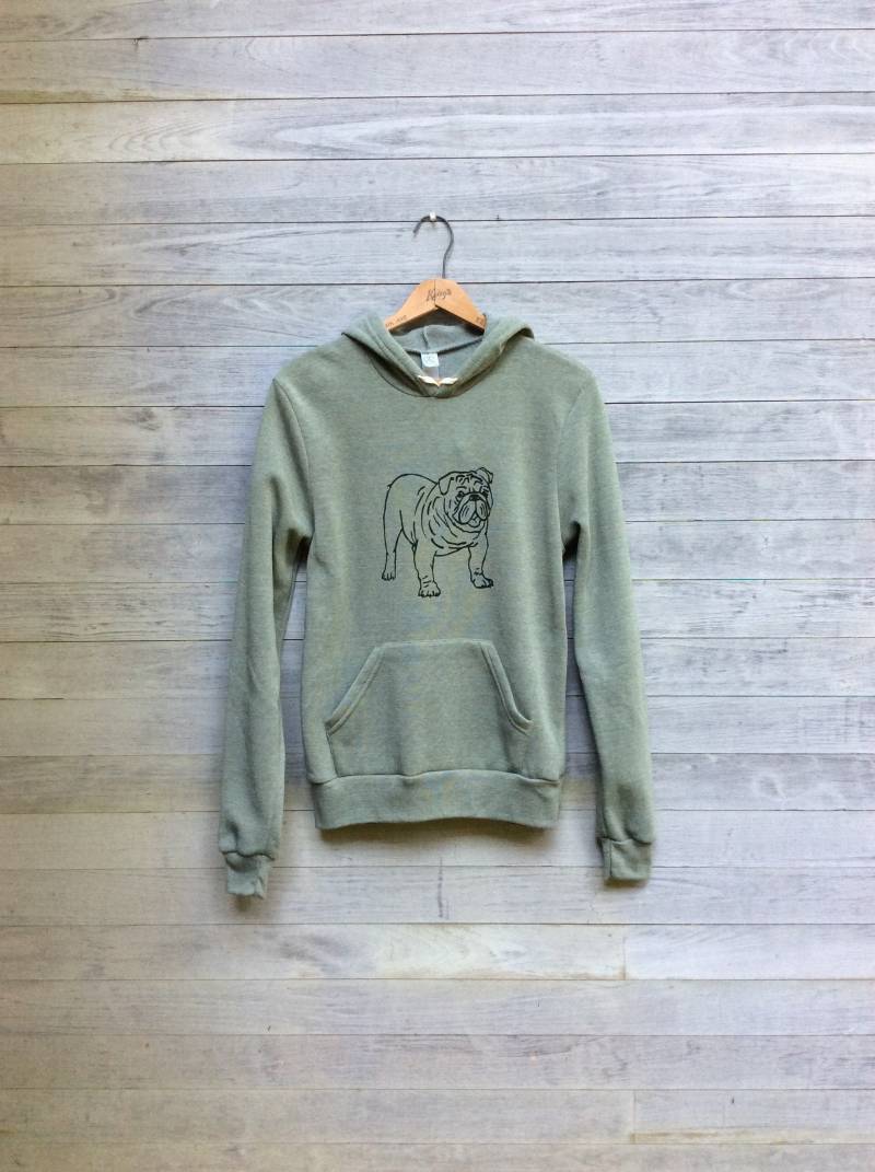 Bulldogge Hoodie Aus Kuscheligem Fleece, Fitnessstudio Für Hundeliebhaber von nicandthenewfie