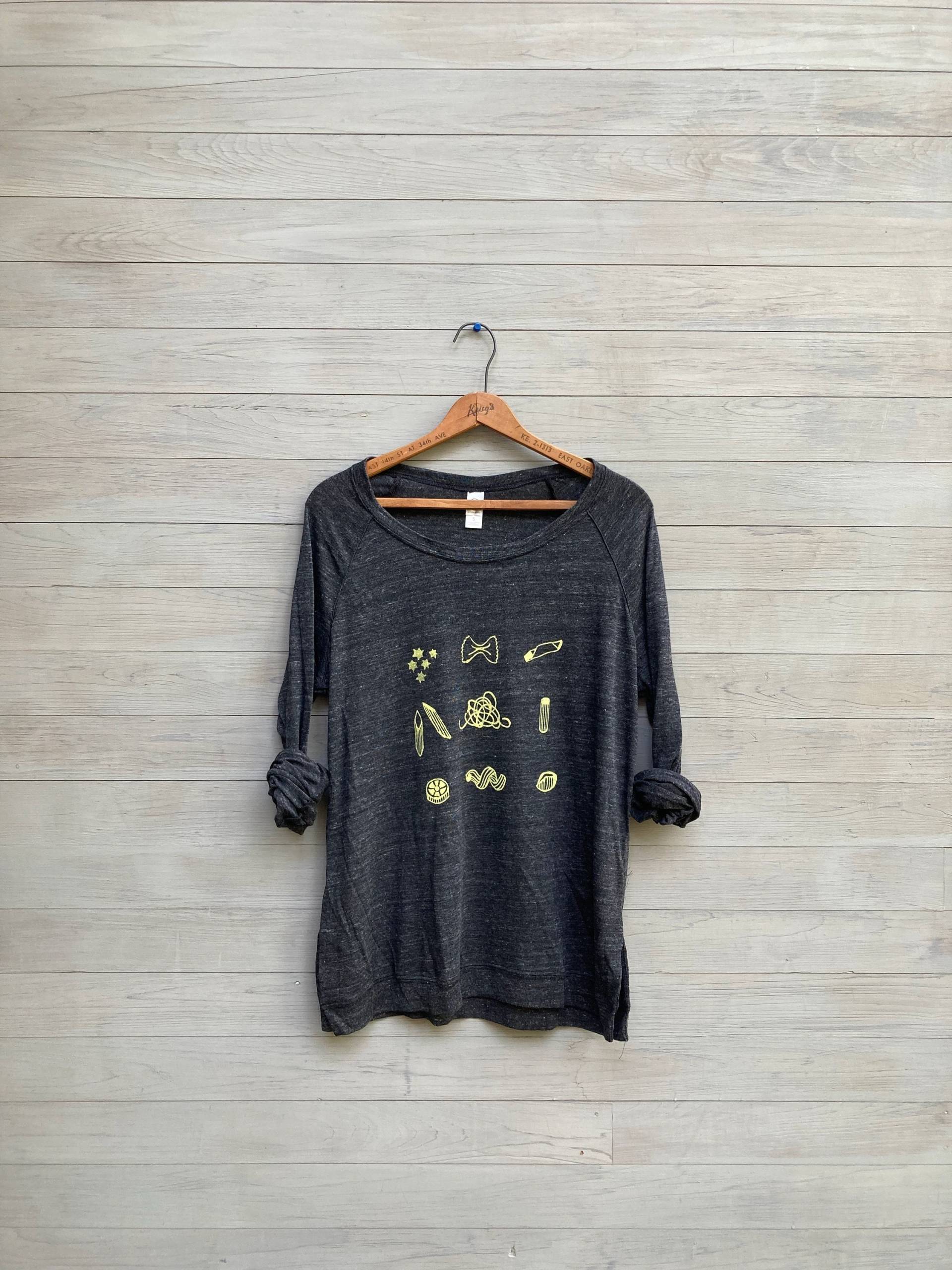 Mangia Pasta Langarmshirt Koch Foodie Geschenk von nicandthenewfie