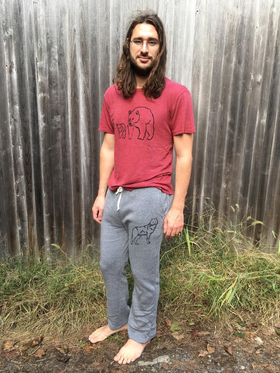 Wolf Jogginghose, Gym Sweats, Geschenk Für Einen Kerl, Gemütliche Sweats von nicandthenewfie