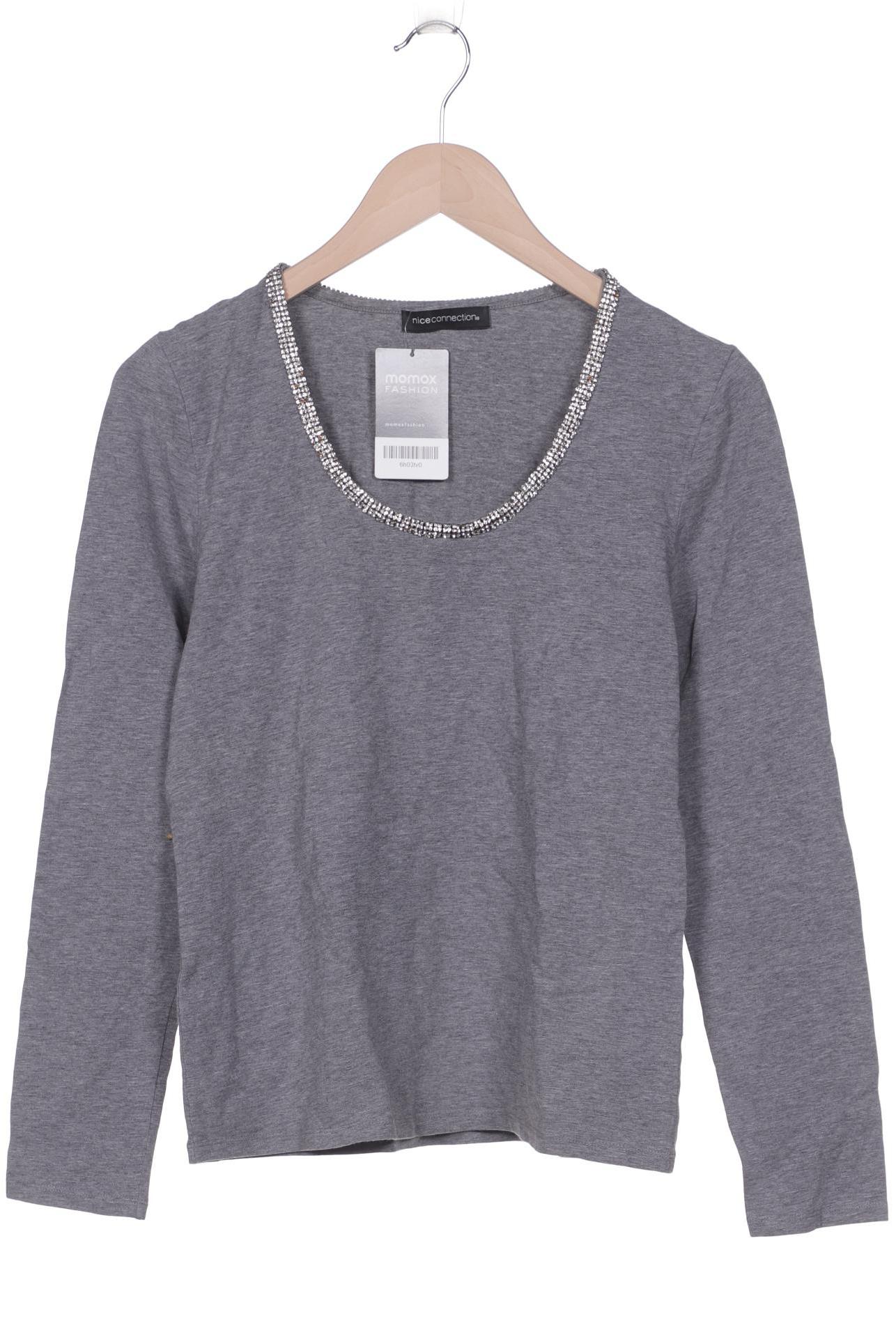 NICE CONNECTION Damen Langarmshirt, grau von nice connection