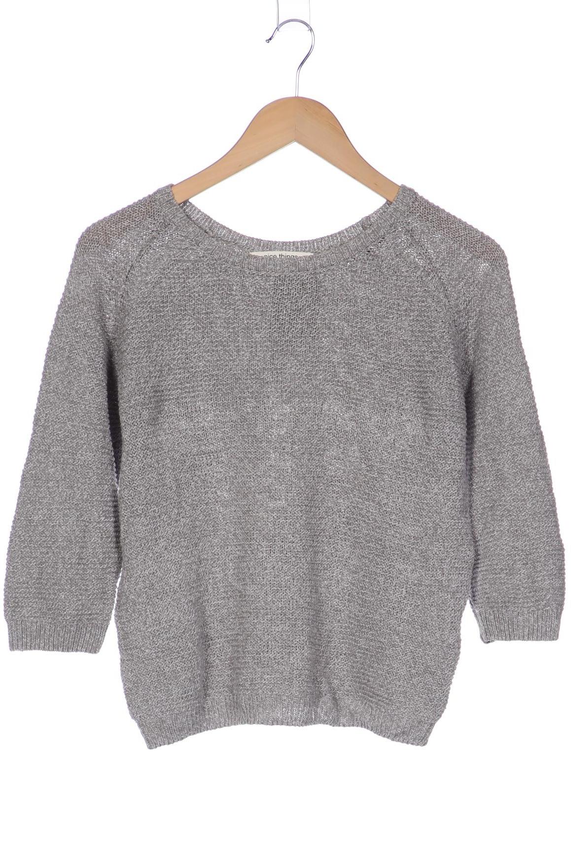 nice things Damen Pullover, grau von nice things