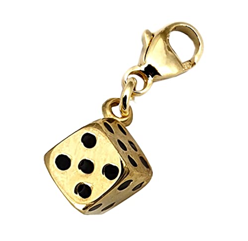 Anhänger Charm Würfel in Gold 333 Einhänger Gelbgold Unisex 8kt von Nicht Zutreffend