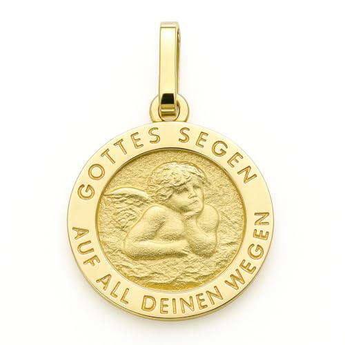 Nicht Zutreffend Anhänger Schutzengel Gottes Segen teilmatt. 333 Gold Gelbgold Unisex von Nicht Zutreffend