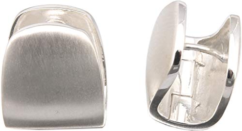 Klappcreolen Silber 925 Creolen Ohrringe mattiert groß Sterlingsilber von Nicht Zutreffend