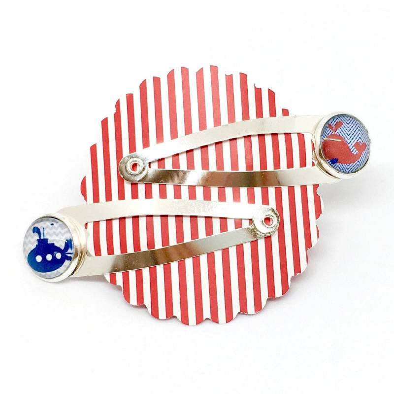 Maritime Haarklammern - Geschenk Für Mädchen von nicisperlenzauber