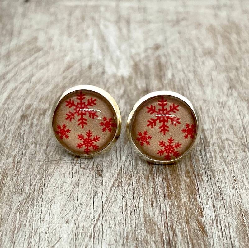 Schneeflocken Ohrringe - Weihnachtsgeschenk Für Mädchen von nicisperlenzauber