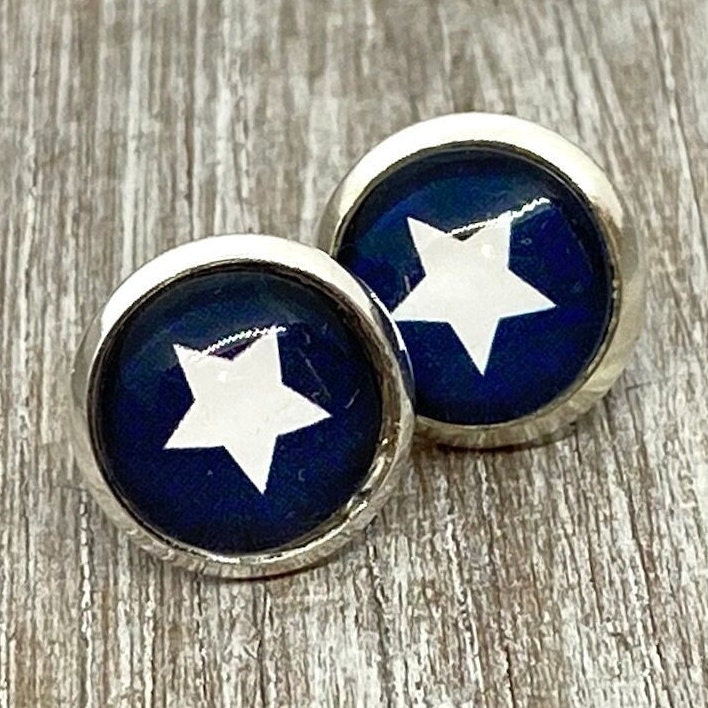 stern Ohrringe Blau - Geschenk Für Mädchen von nicisperlenzauber