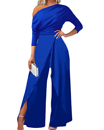nicticsi Damen Jumpsuit Elegant Langarm Patchwork Hohe Taille Cocktail Party Festlich Overalls Hosenanzug Playsuit Lang Romper H Blau S nicticsi Damen Jumpsuit Elegant Langarm Patchwork Hohe Taille Cocktail Party Festlich Overalls Hosenanzug Playsuit Lang Romper H Blau S von nicticsi
