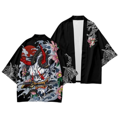 nicticsi Japanische Kimonos 3D Druck Damen Herren Harajuku Schlafanzug Hausanzug Set Cardigan Outwear Vintage 3/4 Hülse Druck Nachthemd Lose Tops Stil 07 M nicticsi Japanische Kimonos 3D Druck Damen Herren Harajuku Schlafanzug Hausanzug Set Cardigan Outwear Vintage 3/4 Hülse Druck Nachthemd Lose Tops Stil 07 M von nicticsi