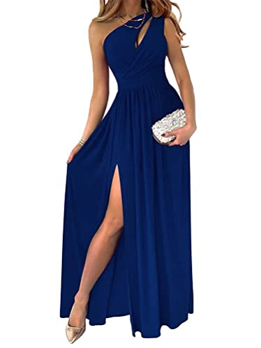 nicticsi Sommerkleid Damen Ärmellos Faltenrock Kleider Rockabilly Kleid Knielang Elegant Vintage Kleid Cocktailkleid B Blau L von nicticsi