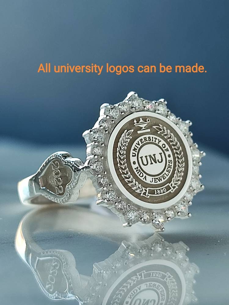 Frauen Ring, College Universitätsring, Abschlussring, Personalisiertes Geschenk, Personalisierter Schmuck, Halloween Geschenk , Halloween von nidajewelers